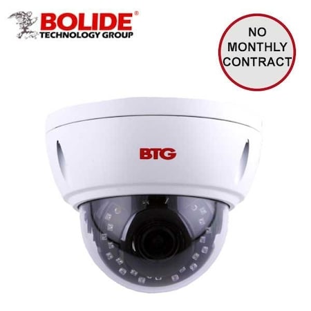 Bolide 5MP Vari-Fical Vandal Dome camera lens Smart I.R. 2.8 - 12mm mm lens. POE, IP66 BOL-BTG-N1509AVAIR